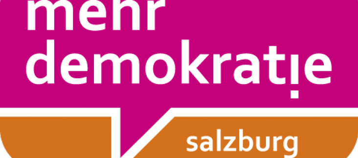Logo mehr demokratie! salzburg